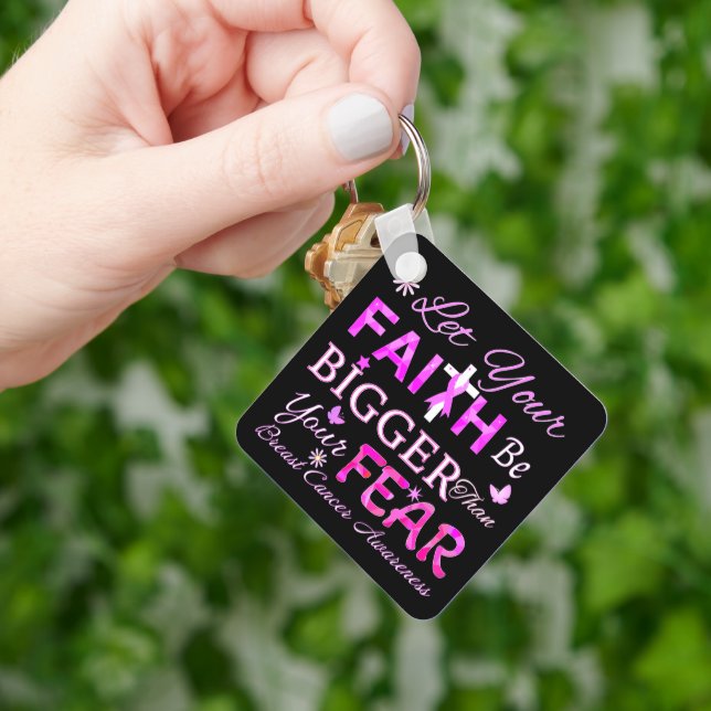 Chaveiro Deixe sua fé ser maior (Mão)