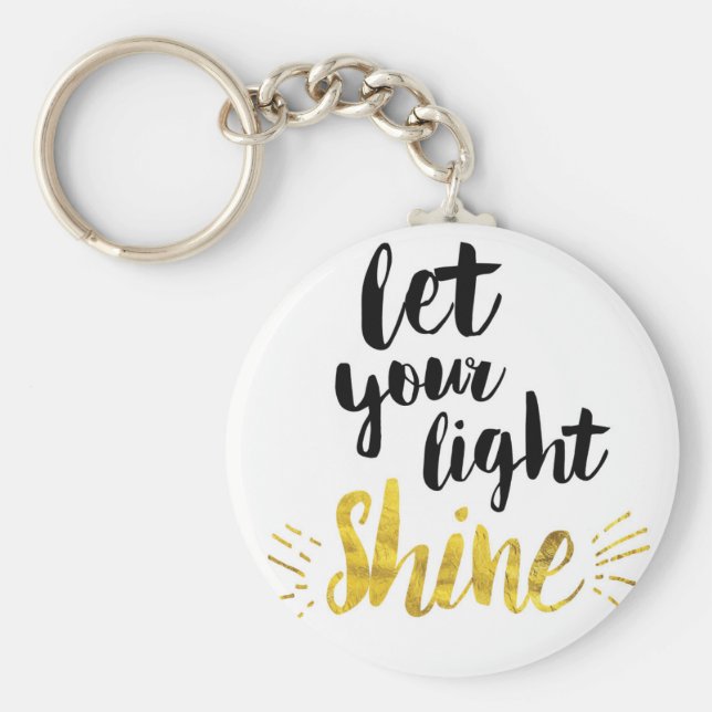 Chaveiro Deixe Sua Luz Brilhar (Frente)