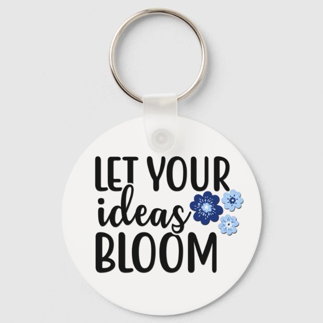 Chaveiro Deixe suas ideias florescer (Frente)