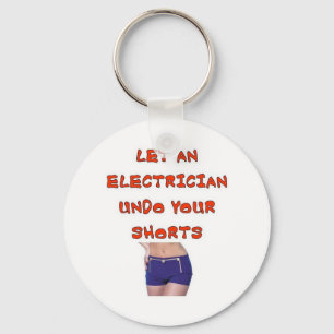 CHAVEIRO DEIXE UM ELETRICISTA UNDO SEUS SHORTS
