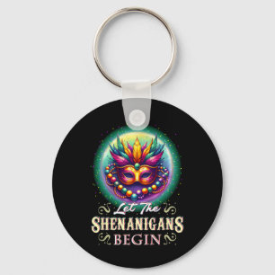 Chaveiro Deixem Os Shenanigans Começar A Roupa Mardi Gras P