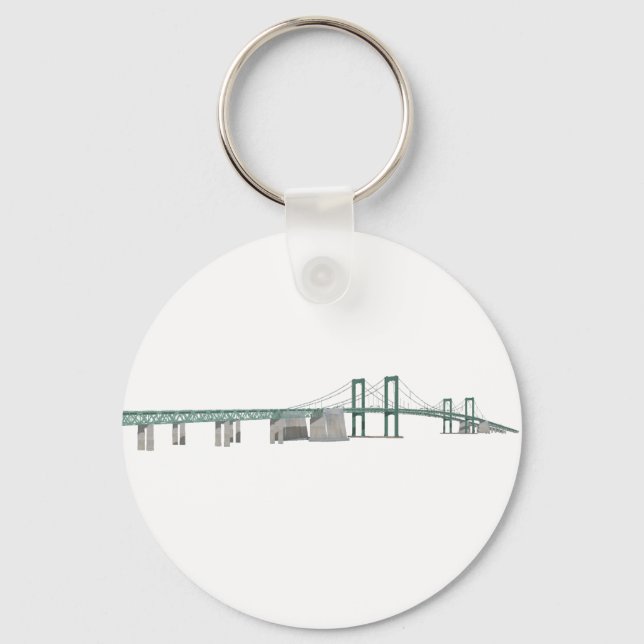 Chaveiro Delaware Memorial Bridge: Modelo 3D: (Frente)