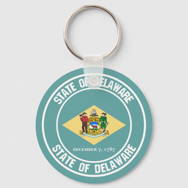 Chaveiro Delaware Round Emblem (Frente)