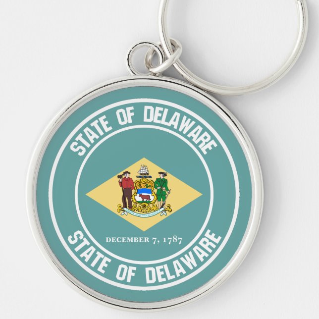 Chaveiro Delaware Round Emblem (Frente)