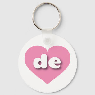 Chaveiro Delaware Solid Pink Heart - Amor
