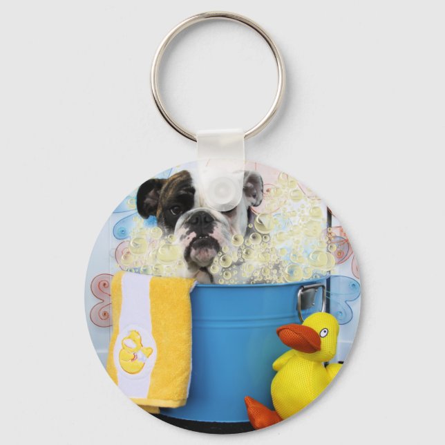 Chaveiro Delilah - Bulldog inglês (Frente)