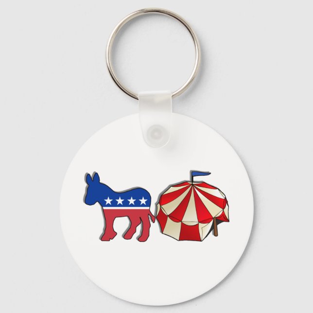 Chaveiro Democrata Donkey Circus (Frente)
