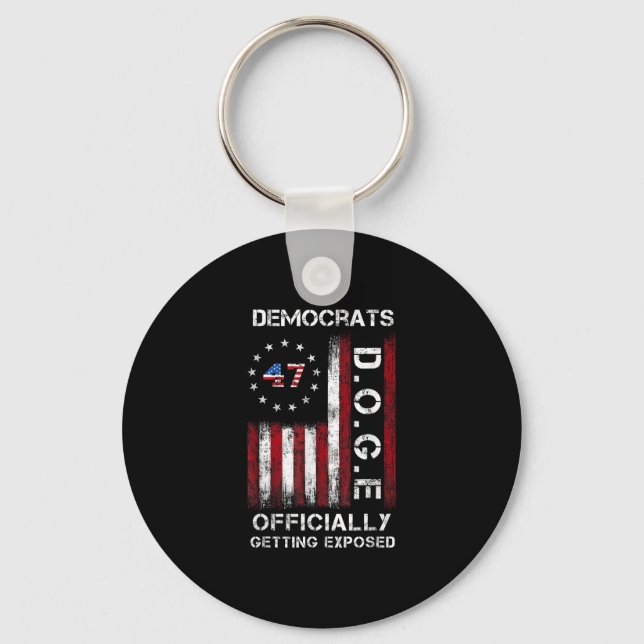 Chaveiro Democratas-Cães Oficialmente Expostos Trump 20 (Frente)