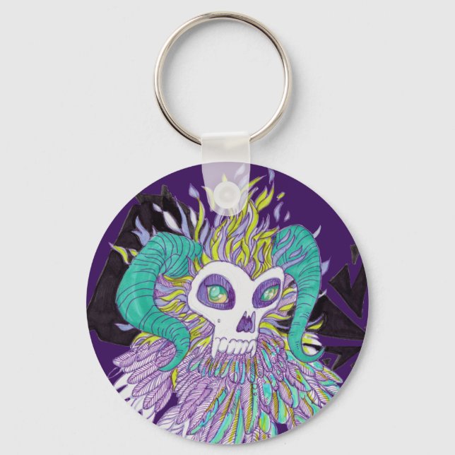 Chaveiro Demon Feather Spooky Monster (Frente)