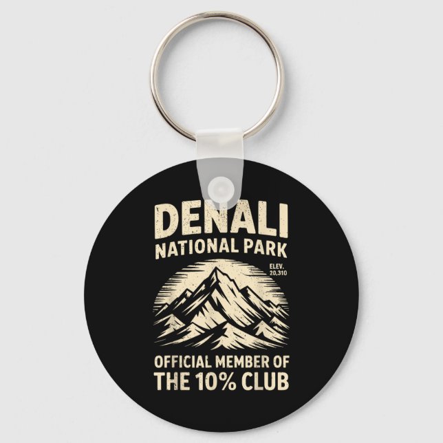 Chaveiro Denali 10 Percent Club Alaska National Park Hiking (Frente)