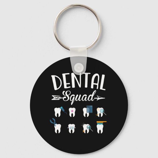Chaveiro Dental Squad Dentist Dental Student (Frente)
