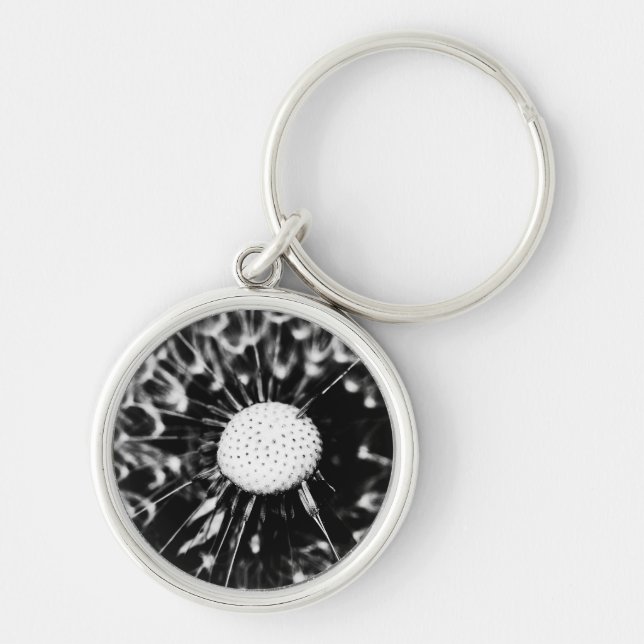 Chaveiro dente-de-leão preto (Frente)
