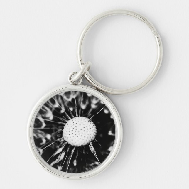 Chaveiro dente-de-leão preto (Frente)