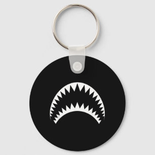 Chaveiro Dentes de Tubarão Mandíbula Fantasia de Halloween 