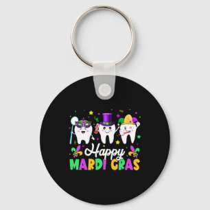 Chaveiro Dentes Engraçados Feliz Mardi Gras Dentista Dental