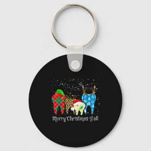Chaveiro Dentista Dentes Chapéu do Papai Noel Estampa de Le