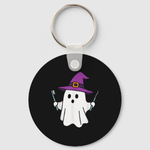 Chaveiro Dentista Sky Ghost Halloween Sorri Dental Bootite