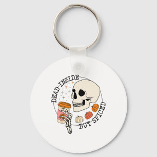 Chaveiro Dentro, Mas Pumpkin De Bebida Espalhada Pele Graça