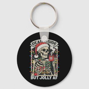 Chaveiro Dentro morto Mas Jolly Af Engraçado Skeleton Acend