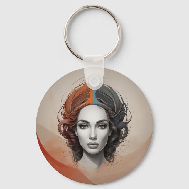 Chaveiro dentro out vivid girl (Frente)