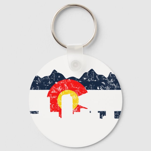 Chaveiro Denver Colorado Flag (Frente)