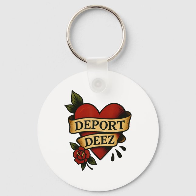 Chaveiro Deport Deez Ice Deportação Protesto Imigração Ca (Frente)