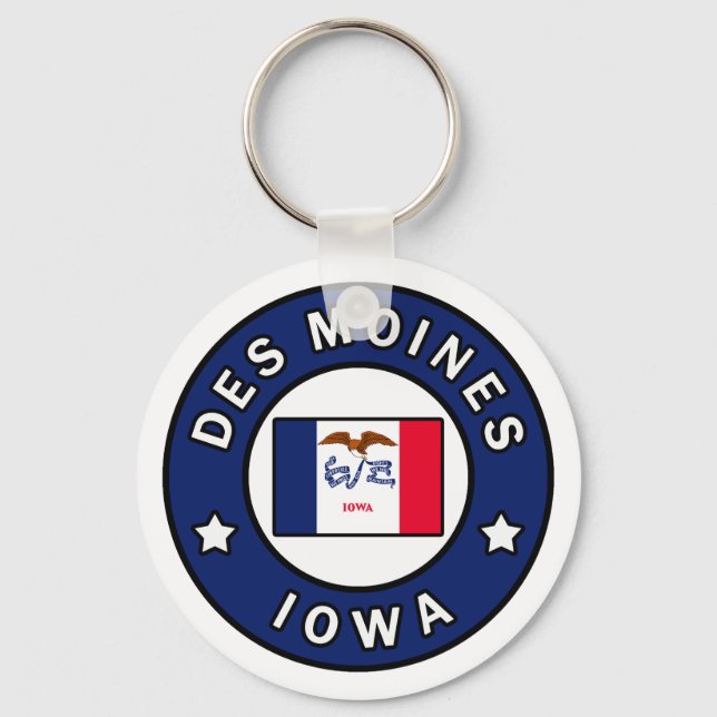 Chaveiro Des Moines Iowa (Frente)
