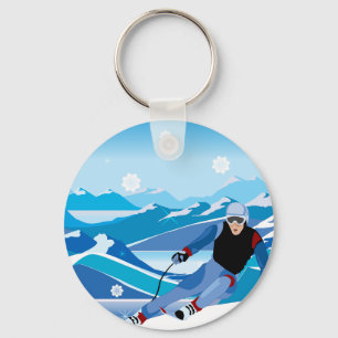 Chaveiro Descida Skier
