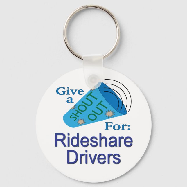 Chaveiro Descubra os drivers da Rideshare (Frente)