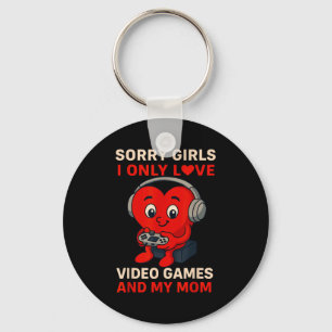 Chaveiro Desculpe Meninas Amam Video Games E Minha Mãe Dia