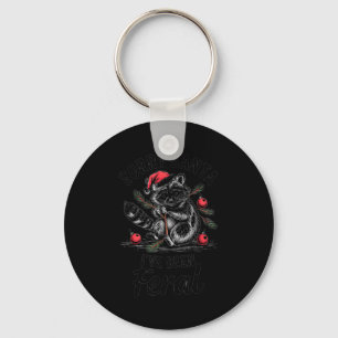 Chaveiro Desculpe Papai Noel Eu Estive Feral Raccoon Engraç