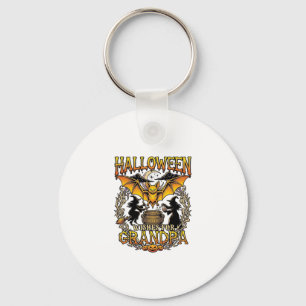 Chaveiro Desejos de Halloween Vô Morcego Caldeirão de Bruxa