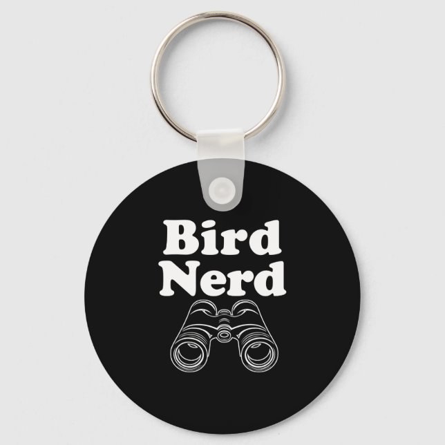 Chaveiro Desempenho de nerd de pássaro  (Frente)