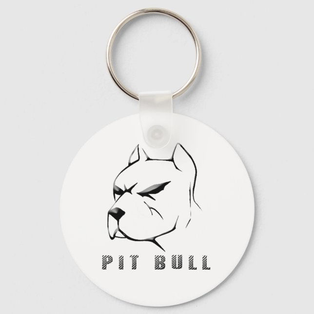 Chaveiro Desenhar Pitbull (Frente)