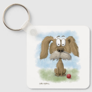 Chaveiro Desenho Animado Adorável de um Cãozinho Desgrenhad