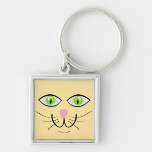 Chaveiro Desenho Animado Cara Engraçada de Gato-29034