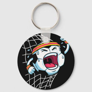 Chaveiro Desenho Animado Divertido Futebol Ll Quebrando Red