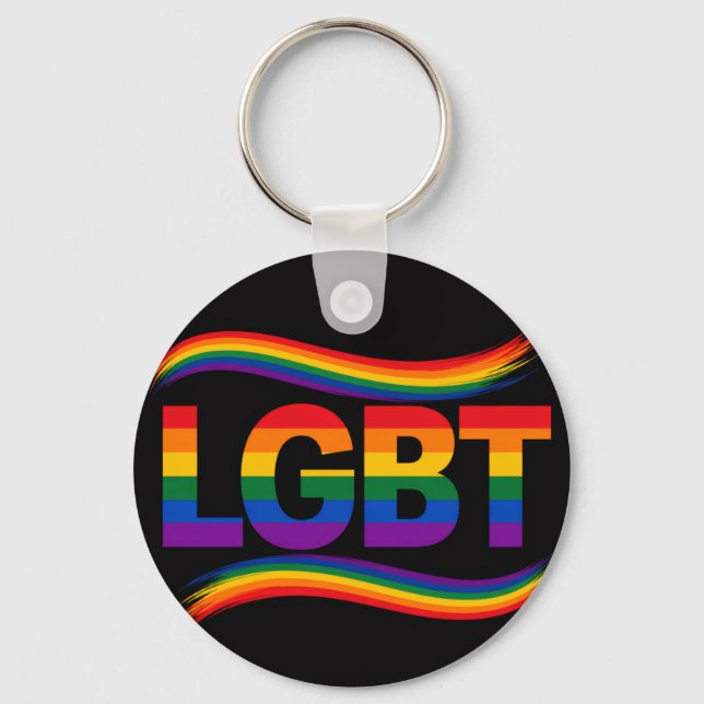 Chaveiro Desenho Arco-íris Orgulho LGBT (Frente)