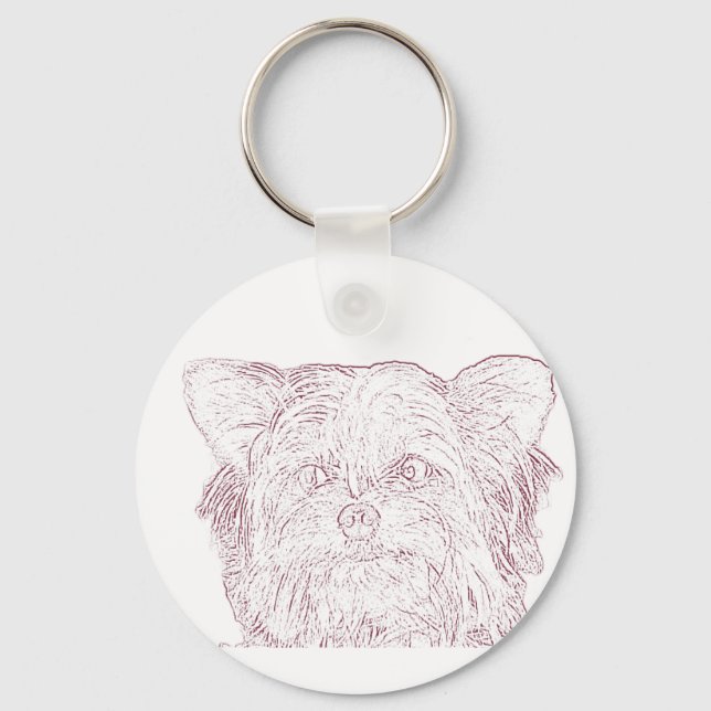 Chaveiro Desenho Cão 4, Cadeia-Chave (Frente)