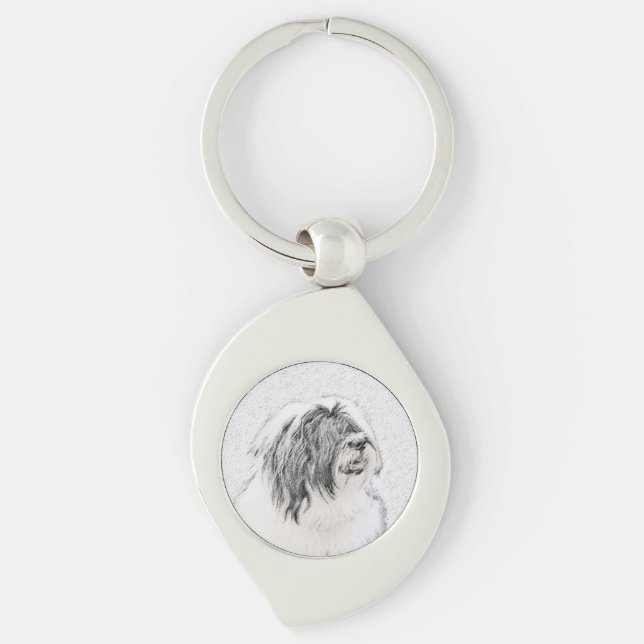 Chaveiro Desenho Collie Com Carapaça - Arte Cachorra Origin (Frente)