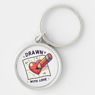 Chaveiro Desenho com amor