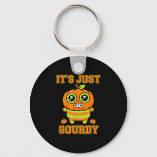 Chaveiro desenho de abóbora gourdy de Halloween jack o'lane