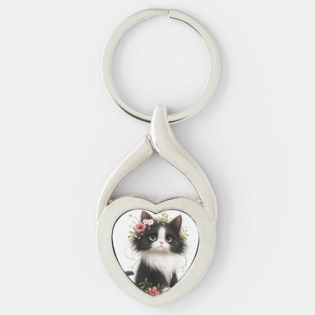 Chaveiro Desenho de gato (Frente)