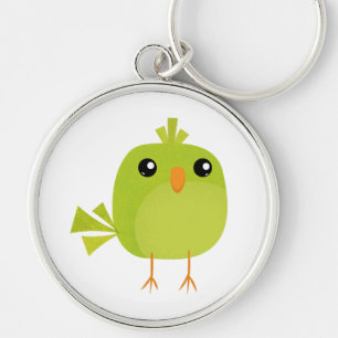 Chaveiro Desenho de Pássaro Verde