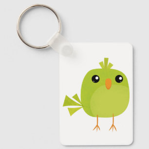 Chaveiro Desenho de Pássaro Verde