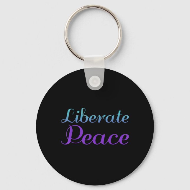 Chaveiro Desenho de Prevenção da Liberdade e Paz (Frente)
