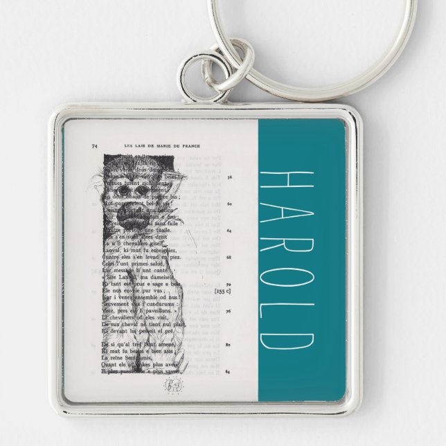 Chaveiro Desenho Estranho para o Ano Macaco 2016 Personaliz (Frente)