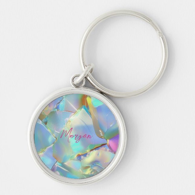 Chaveiro Desenho Opal, Nome do Script ou Iniciais (Frente)