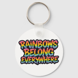 Chaveiro Desenho Orgulho LGBTQ – “Arco-íris Pertence em Tod