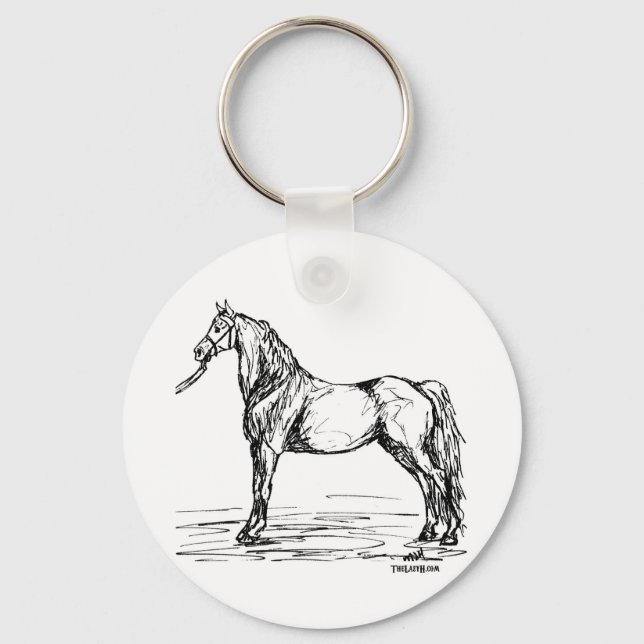 Chaveiro Desenho Simples Morgan Horse (Frente)